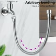thumbnail image 4 of Visland Kitchen Faucet Extender Stainless Steel Foldable Lengthy Design Vegetable Dish Washing Sprayer Extended Pipe, 4 of 7