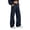 Navy, variant on EANJE Men's Baggy Sweatpants Casual Elastic Waist Wide Leg Pants Solid Loose Fit Lounge Trousers with Side Pockets for Daily Streetwear Light Gray M