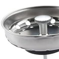 thumbnail image 3 of Kitchen Sink Plug Stopper Stainless Steel Strainer Waste Plug Rustproof Sink Basket Strainer for Standard Drains (3-1/2 inch) Argent, 3 of 7