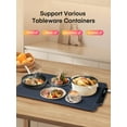 thumbnail image 5 of FOHERE Warming Mat for Food Full Surface Heating with 3 Modes, Electric Warming Tray Keeping Food Warm or Thawing for Parties Buffets Gatherings Holidays Daily Use, Versatile, Rollable, Dark Blue, 5 of 7