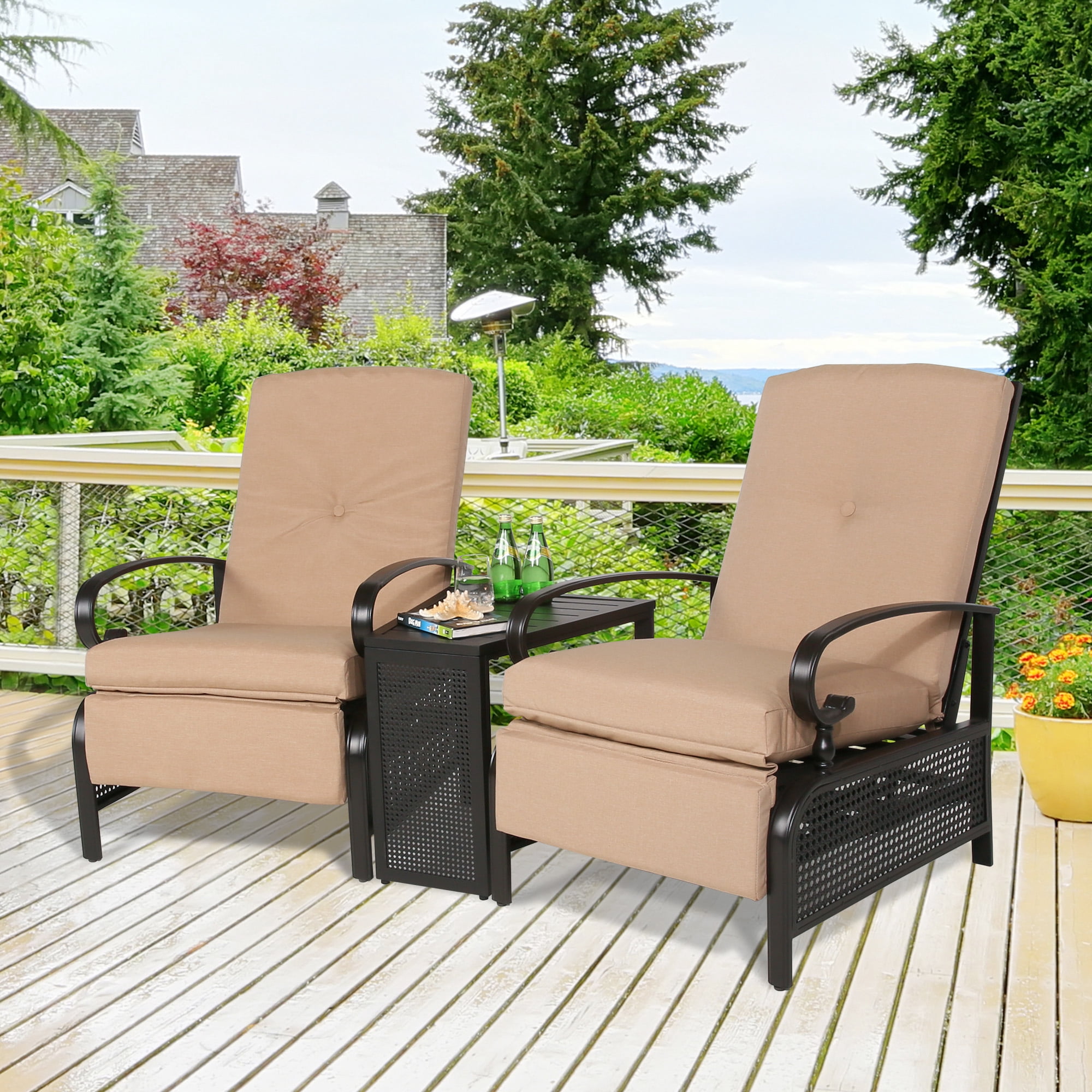 ulax furniture patio recliner chair