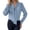 Blue, variant on Long Sleeve Shirts for Women Elegant Tie Neck Blouse Long Sleeve Soft Tunic Top with Bow Detail Outfits Modern