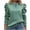 Mint Green, variant on Womens Fall Hoodies Drawstring Neck Puff Long Sleeve Sweatshirt Loose Casual Pullover Tunic Tops Size XL