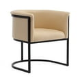 thumbnail image 2 of Manhattan Comfort Cosmopolitan Faux Leather Dining Chair in Tan (Set of 2), 2 of 6