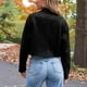 thumbnail image 5 of Chaquetas y abrigos casuales de manga larga sin capucha para mujer, de moda, de colores, con cremallera y bolsillo, chaqueta de gamuza, chaqueta de poliéster para mujer., 5 of 6