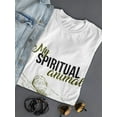 thumbnail image 3 of "My spiritual animal" Quote Sloth Sketch Underneath Women White T-Shirt, Female Medium, 3 of 4
