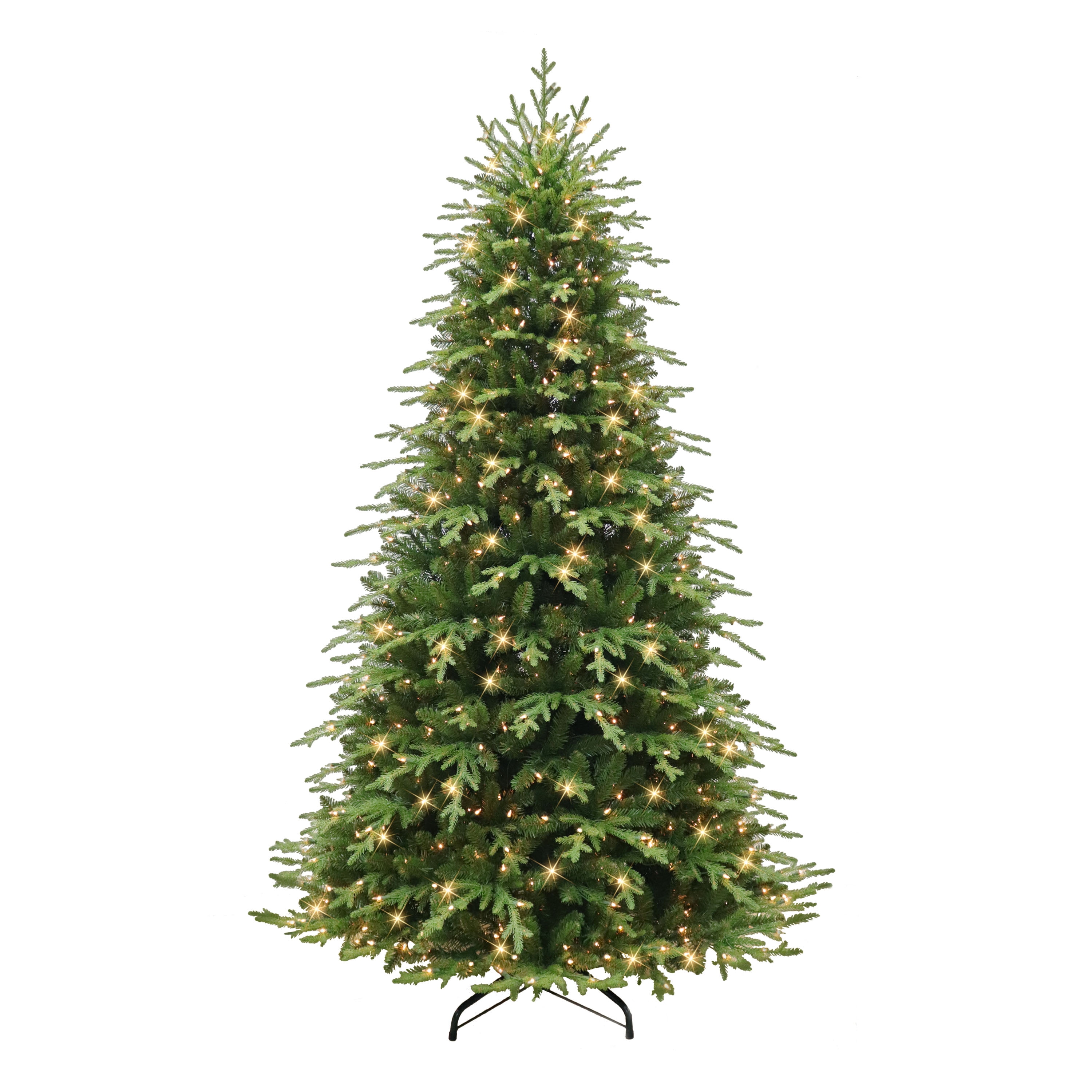 7.5ft Pre-lit Galveston Fir PE/PVC Tree 3485 Tips 800 UL Clear ...