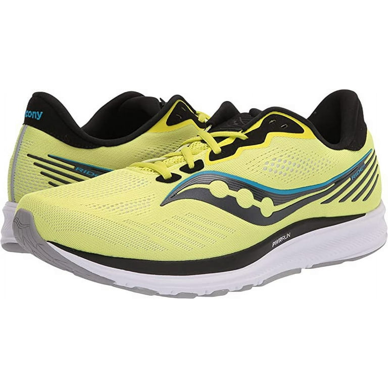 サッカニー メンズ ランニングシューズ Saucony Men's Ride 14 Running Shoes - Citrus/Black Saucony Men's Ride 14 Running Shoes Citrus/Black Size 11.5 D(M) US