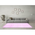 thumbnail image 3 of Ahgly Company Indoor Round Solid Pink Modern Area Rugs, 6' Round, 3 of 4