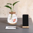 thumbnail image 4 of Glass Fish Aquarium Transparent Modern Design Desktop Mini Aquarium 1 Set 4.3x3.9x3.9in, 4 of 8