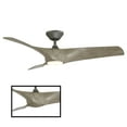 thumbnail image 3 of Zephyr 62" Graphite/Weathered Wood Dimmable LED Smart Ceiling Fan with Remote Control, 3 of 11