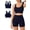 Navy Blue, variant on Sports Bras for Women Racerback Adjustable Strap High Support Padded Workout Seamless Bra for Yoga Gym Black S‑2XL