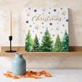 thumbnail image 3 of Ships Next Day Canvas Wall Art 8"x8", Merry Christmas Tree Wood Framed Canvas Print Painting, Xmas Green Forest Tree Snowflake Ready to Hang Small Picture Wall Decor for Home Bathroom Nursery Kitchen, 3 of 9