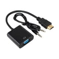 thumbnail image 1 of Adaptador HDMI a VGA Convertidor de vídeo y audio HD, 1 of 5
