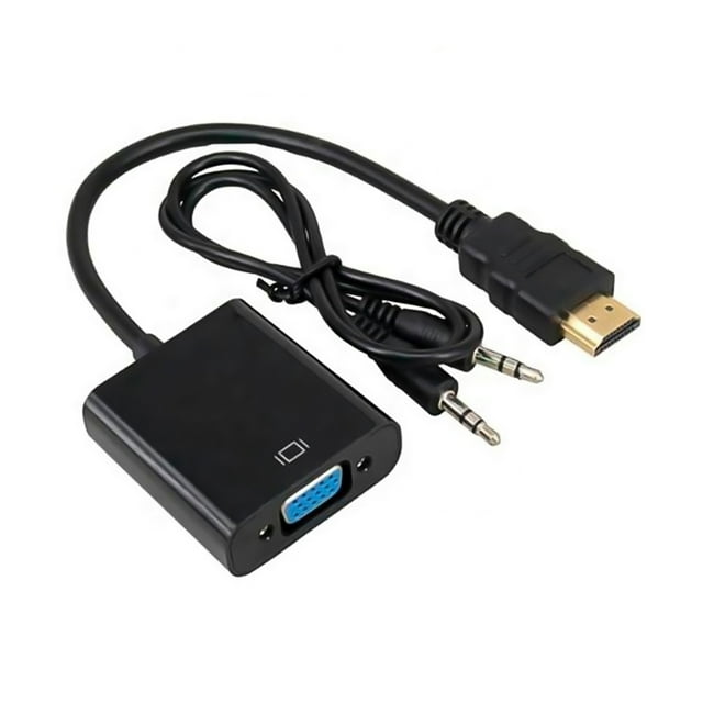 Adaptador HDMI a VGA Convertidor de vídeo y audio HD