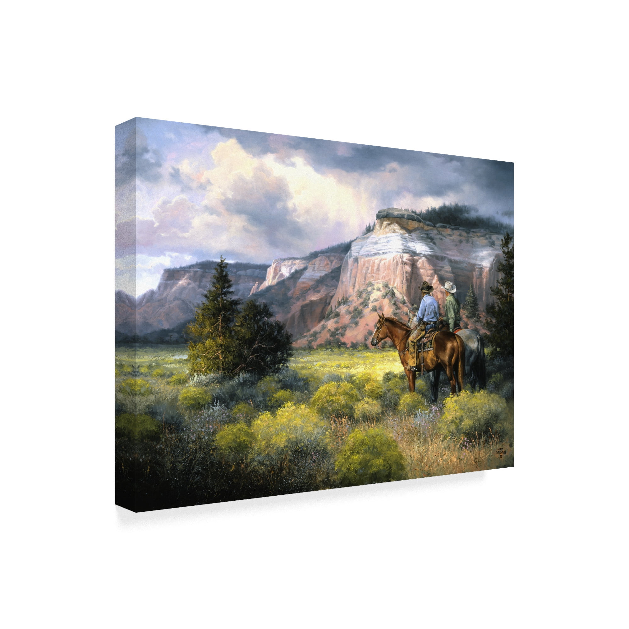 Trademark Fine Art 'Spellbound Horses' Canvas Art by Jack Sorenson