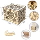 thumbnail image 5 of Caja De Regalo De Madera Caja de tarjetas de boda, regalo de bricolaje, caja de dinero de madera con cerradura, suministros de decoración para fiestas Tmvgtek Libre de BPA, 5 of 5