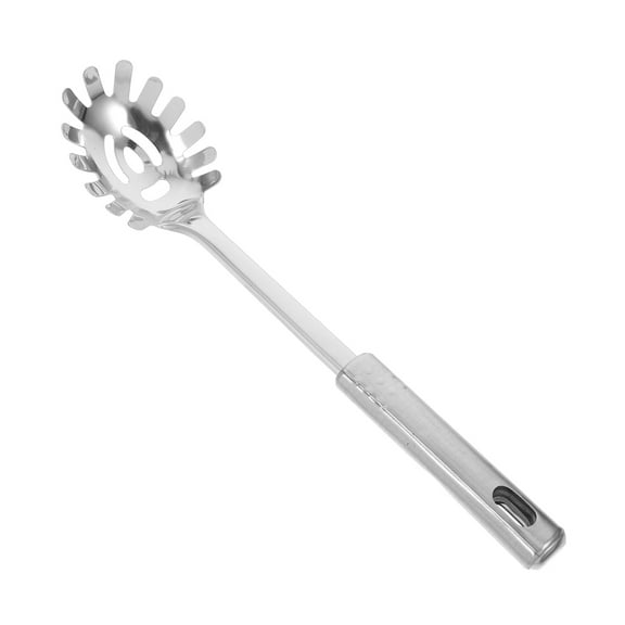 Stainless Steel Pasta Server 1 Set Spaghetti Spoon Noodle Claw Pasta Fork Metal Pasta Spoon Heat Resistant for Cooking