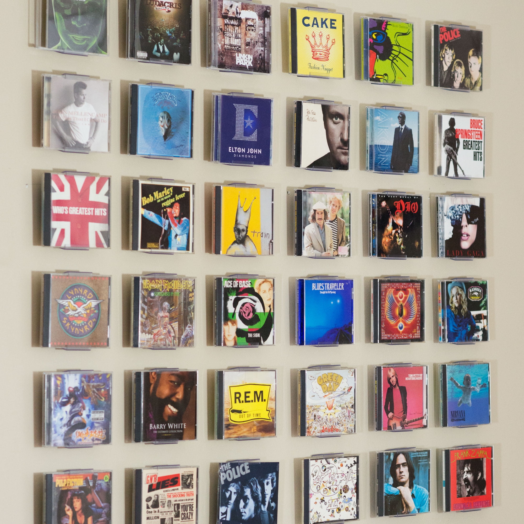 CollectorMount CD Mount Wall Frame Display and Shelf Stand, Invisible and Adjustable, 1 Pack