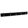 thumbnail image 2 of Home Basics 5 Double Hook Wall Mounted Hanging Rack, Black, 2 of 5