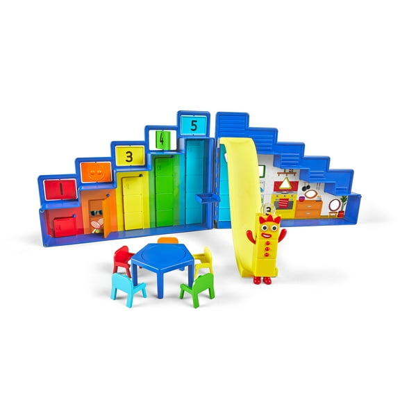 hand2mind Numberblocks Step Squad Mission Headquarters Playset, Math Action Figure House
