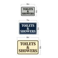 thumbnail image 4 of Classic Framed Toilets & Showers Sign (Black) - Small, 4 of 4