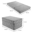 Folding Mattress 4 Inch Queen Foldable Memory Foam Trifold Mattress