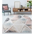 thumbnail image 5 of Ox Bay Eclipse 5'3" x 7'2" Ivory/Pink Geometric Performance Indoor Area Rug, 5 of 7