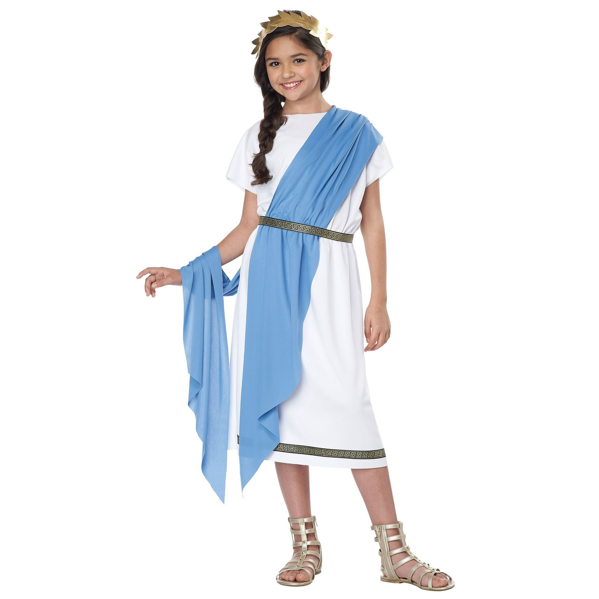 Kids Grecian Toga Costume Walmart