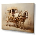 thumbnail image 2 of Designart "Minimalist Vintage American Cart With Horse I" Old American Cart Wall Decor, 2 of 7