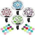 thumbnail image 4 of 7pcs 30mm Aromatherapy Essential Oil Car Diffuser Vent Clips, 36pcs Refill Pads+ 60pcs Refill Pads, 4 of 8