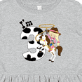 thumbnail image 4 of Inktastic I'm Three-cowgirl Riding Horse Birthday Girls Toddler Dress, 4 of 5