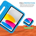 thumbnail image 3 of HDE iPad 10th Generation Case for Kids Shockproof iPad Cover 10.9 inch with Multi Angle Viewing Handle Stand Blue, 3 of 6