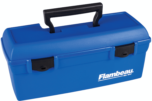 Flambeau 6383TB 3-Tray Hard Tackle Box Red Fishing Storage Organizer 