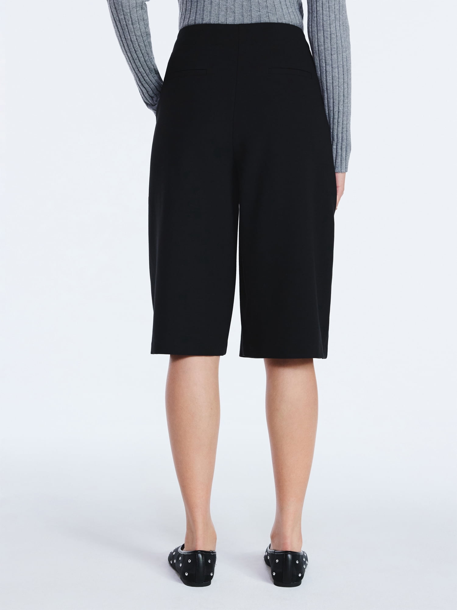 Scoop Women's and Women's Plus Pleated Culotte Pants, 22.5'' Inseam, Sizes 0-26W