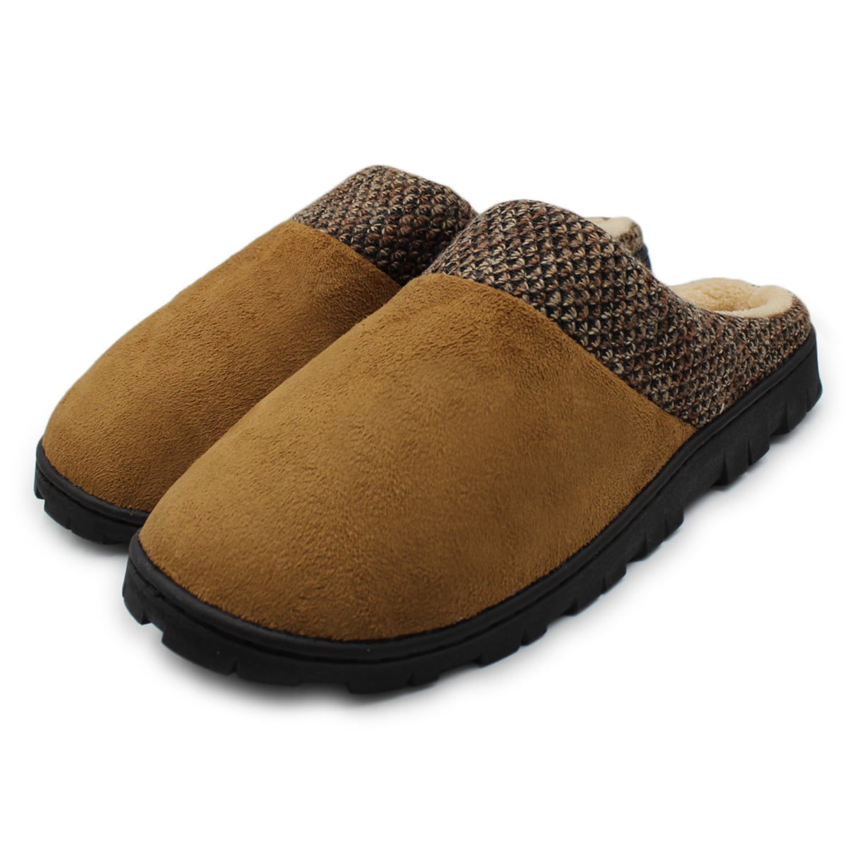 Bedroom Slippers Faux Fur Lined 