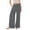 *Gray, variant on ClodeEU Women's Linen Blend Elastic Waist Wide Leg Pants ,Bohemian Beach Pants with Drawstring for Summer Light Blue,Womens Plus M