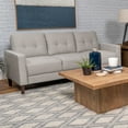 thumbnail image 2 of Bowen Upholstered Track Arm Tufted Sofa Beige, 2 of 10