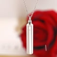 thumbnail image 3 of Segolike Stainless Steel Cylinder Memorial Jewelry For Necklace With Chain 20", 3 of 8