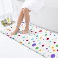 thumbnail image 4 of Kids Rainbow Bath Mat for Bathroom, Colorful Geometric Cute Polka Dot Floor Rugs Mats Non Slip Bathroom White Modern Decor Accessories 17X48 Inches Kitchen Bedroom Indoor, 4 of 7