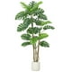 thumbnail image 1 of QinaQin Planta Monstera deliciosa artificial con poste curvo y hojas ajustables, ideal para decoración tropical en sala, oficina o recámara, 1 of 8