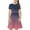 Purple, variant on Fjofpr Girls Clothes under $10 Toddler Kids Girls Cute Gradient Color Print Short Sleeve Stretchy Dress A Line Dress（4-14Years）