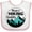 White/Pink, variant on Inktastic Mom's Hiking Buddy with Mountains and Trees Boys or Girls Baby Bib