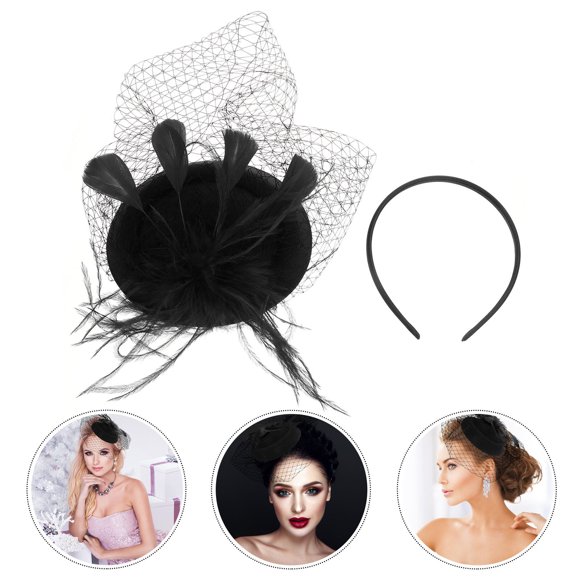 VERDANVERSE 1Pack Tea Party Accessories Pillbox Hat for Women Retro Headband