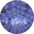 thumbnail image 1 of Ahgly Company Tapis Rond Lavable en Machine Intérieur Transitionnel Violet Pervenche Profond, 7 Pieds Rond, 1 of 7