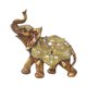 thumbnail image 3 of Elephant Statue Escultura de animales de arte de adornos de resina coleccionable Decoración de escritorio para el gabinete de estante de oficina Pequeño, 3 of 8