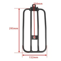 Black Rear Luggage Carrier Solorack Fit for Kawasaki Eliminator 500 2024-2025