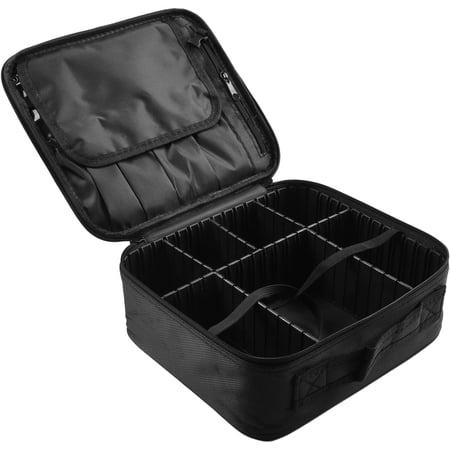 Fishing Reel Organizer 1860D Oxford Cloth Reel Set Case with Adjustable Dividers Padded Lining Multi Carrying Ways for All Type Fishing Reels Fishing Saltwater Trolling(S)