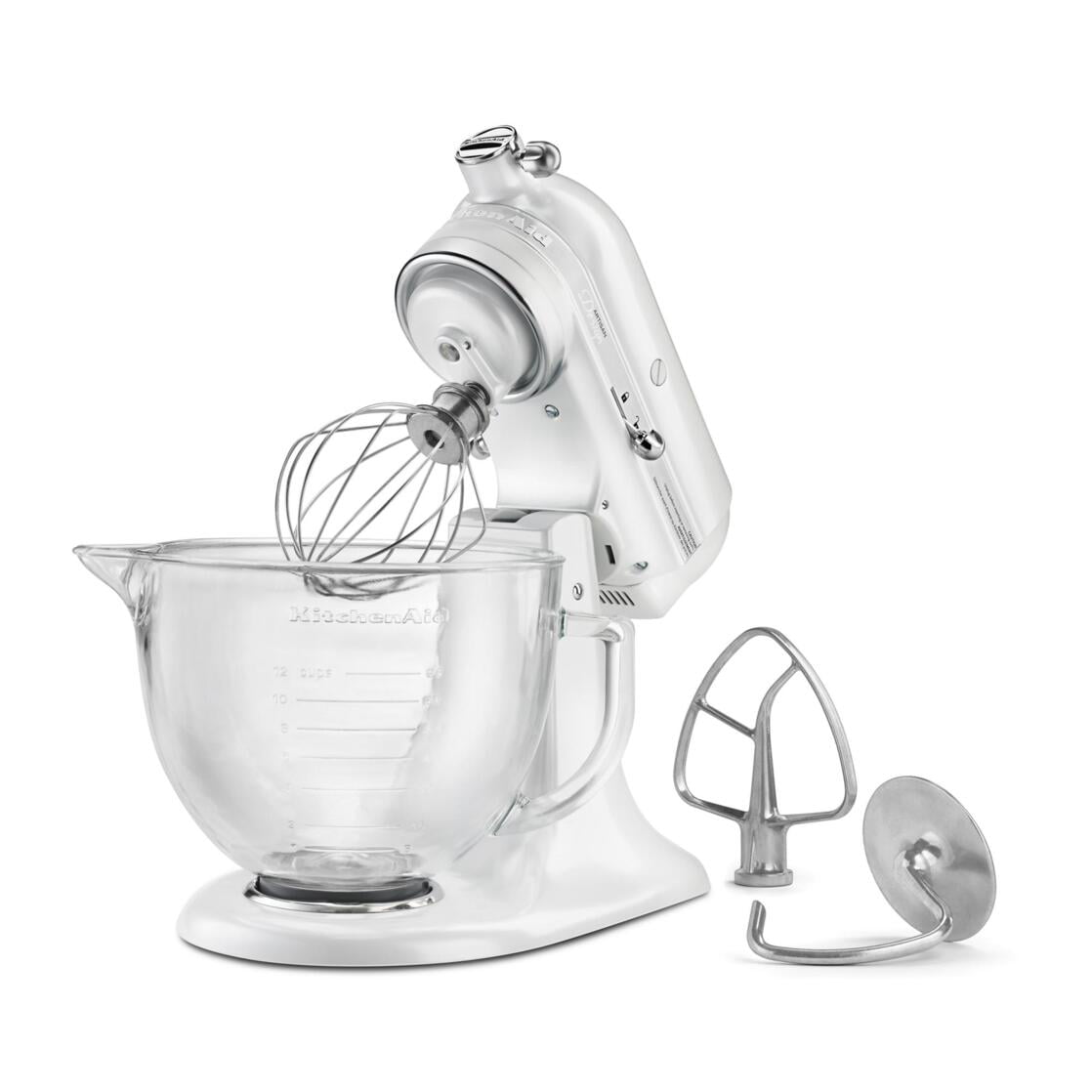 KitchenAid Artisan® Design Series 5 Quart Tilt-Head Stand Mixer with Glass  Bowl KSM155GBRI - Macy's