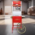 thumbnail image 3 of Popcorn Machine with Cart:  The cart includes 16" bicycle-style wheels and a cabinet with storage space for popcorn,Red, 3 of 5